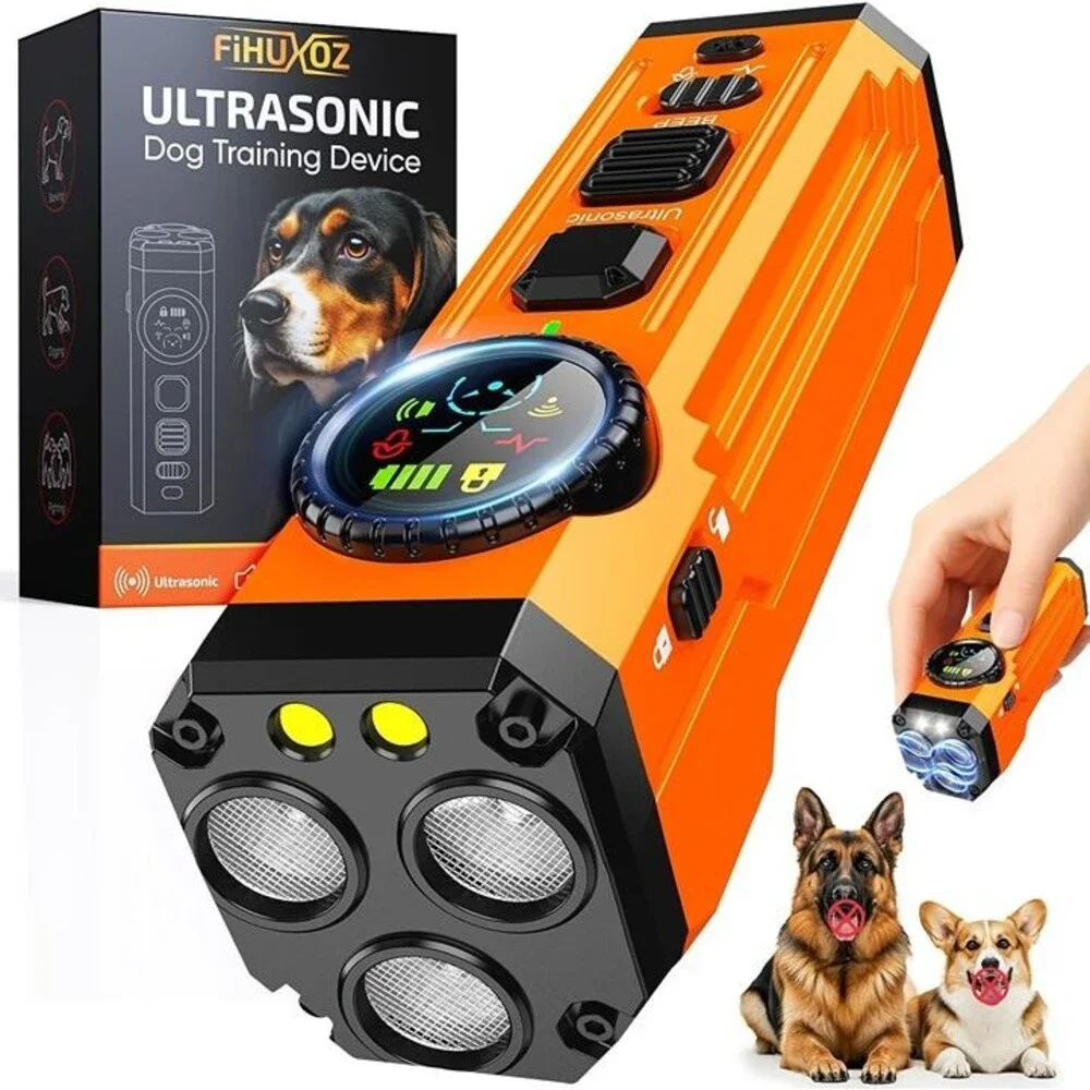 Smart Display Anti Barking Device for Dogs, Pink